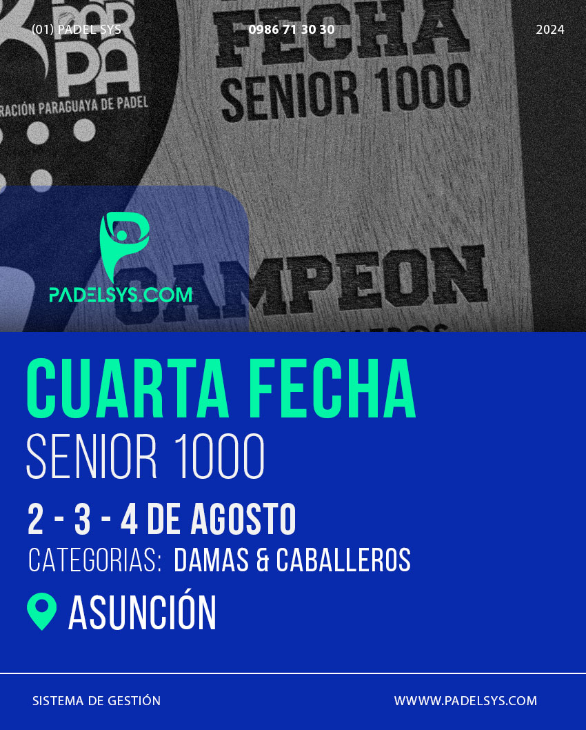 CUARTA FECHA SENIOR 1.000